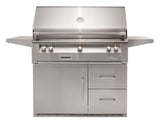 Alfresco ARXE-42C 42-inch refrigerated grill cart with grill head