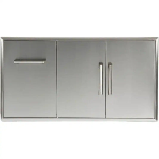 Coyote 45" Double Access Doors with Roll-Out Drawer