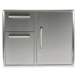 Coyote 31" Combo Drawer - 2 Drawer Cabinet and Single Door