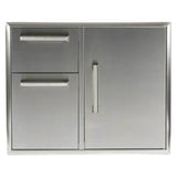 Coyote 31" Combo Drawer - 2 Drawer Cabinet and Single Door - CCD-2DC31