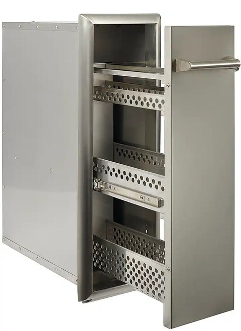 Coyote Pull-Out Spice Rack C3-SPRK - Tiered, 304 Stainless Steel