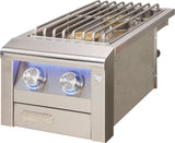 Alfresco Intelligent Professional 14" Built-In Double Side Burner AIPGSB-2 - 40,000 BTU, 2 Burners, 304 Stainless Steel with LumaTouch Lighting