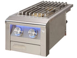 Alfresco Intelligent Professional 14" Built-In Double Side Burner AIPGSB-2 - 40,000 BTU, 2 Burners, 304 Stainless Steel with LumaTouch Lighting