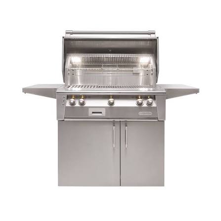Alfresco ALXE 36" Freestanding Cart Grill ALXE-36C - 3 Burners, 304 Stainless Steel with Rotisserie