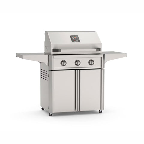American Outdoor Grills T-Series 30" Freestanding Cart Grill AOG30TN/TP - 3 Burners, 45,000 BTUs, 304 Stainless Steel