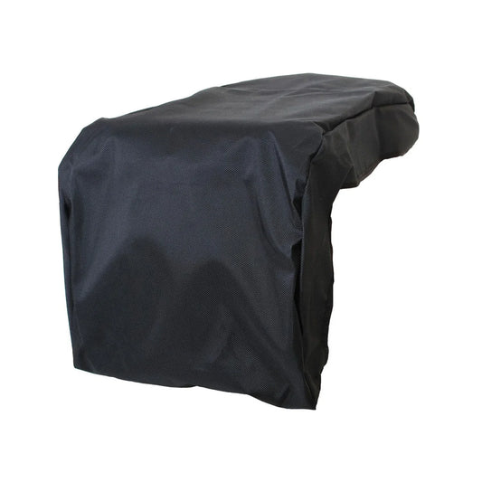 American Outdoor Grill (AOG) black protective cover for a double side burner on a white background