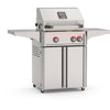 American Outdoor Grills L-Series 24" Freestanding Grill Cart AOG24LN/LP + 24CRT-25 - 2 Burners, 32,000 BTUs, Rotisserie