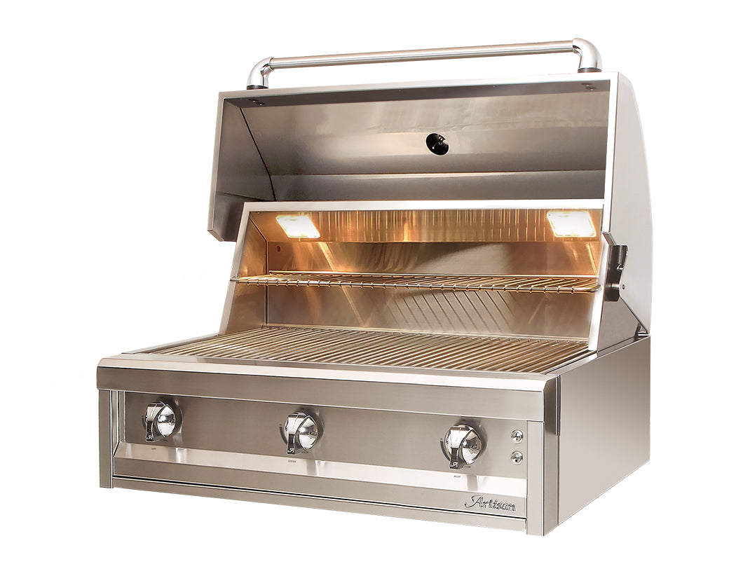 Artisan Series 36-inch built-in gas grill ART-36 with three burners in 304 stainless steel