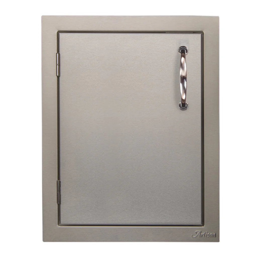Artisan Single Door 17" Right or Left Hinge showcasing durable stainless steel construction for outdoor kitchens.