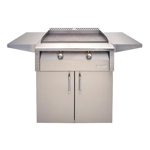 Alfresco 30" Freestanding Cart Griddle AXE-30GTC - 468 Sq In, Dual-Zone Thermostatic Control, 37,600 BTU, 304 Stainless Steel