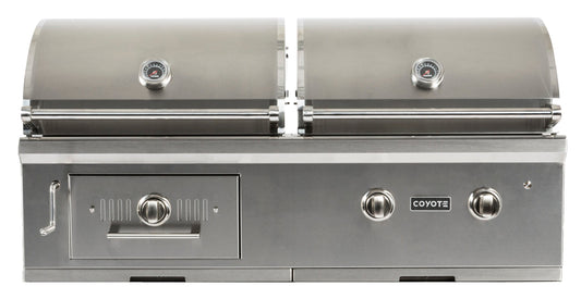 Coyote 50" Hybrid Grill Cart - Built-In Gas Grill