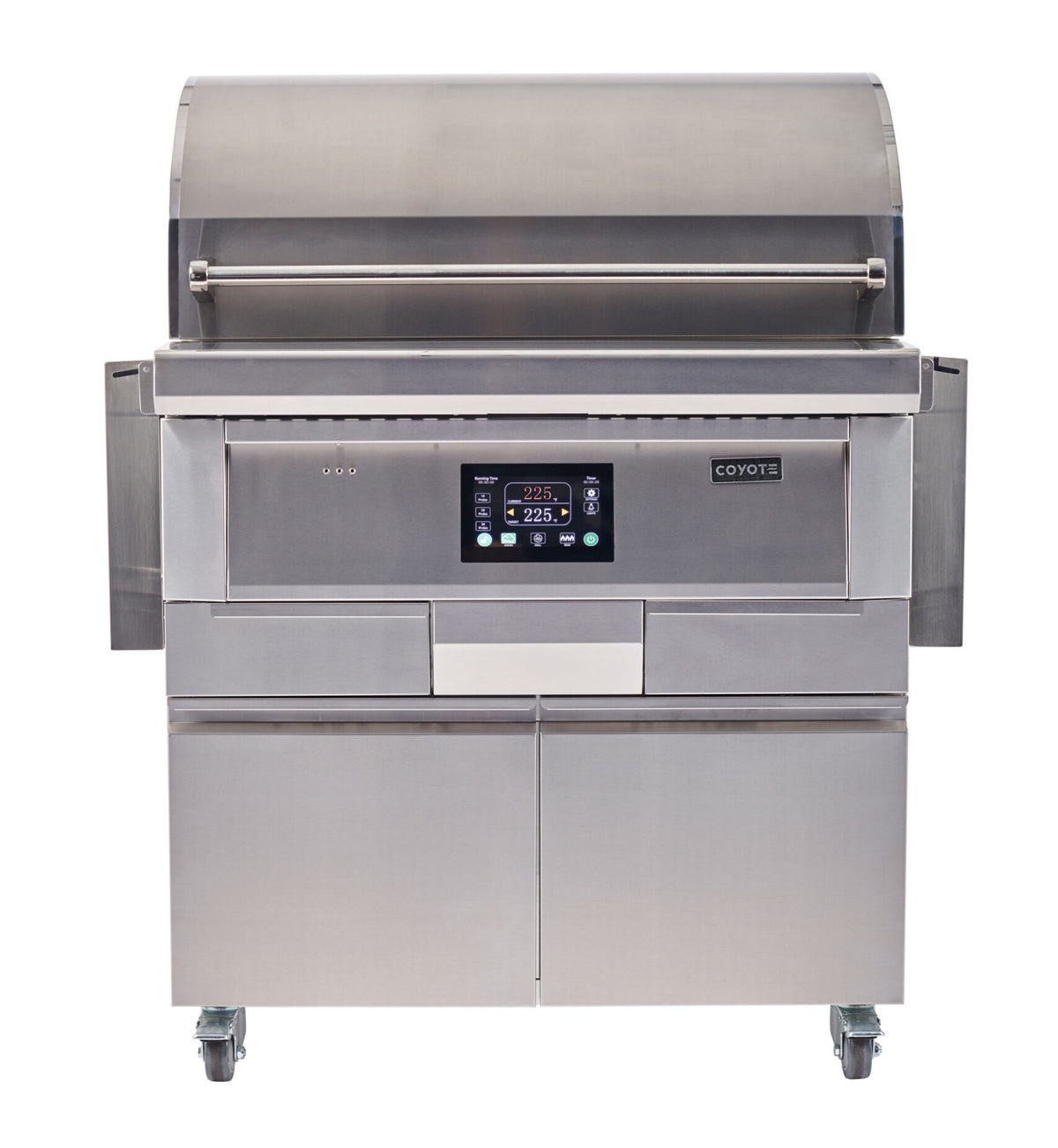 Coyote Touch-Screen Controlled 36" 304 Stainless Steel Freestanding Pellet Grill