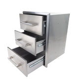 Coyote 18" Outdoor Kitchen Three-Drawer Storage - C3-3DC
