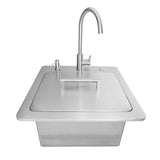 Coyote 21" Sink with Faucet, Drain and Soap Dispenser C3SINKF21