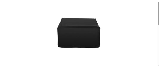 TrueFlame 40-inch black fitted fabric cover for freestanding grill cart
