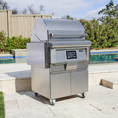 Coyote Touch-Screen Controlled 28" 304 Stainless Steel Freestanding Pellet Grill