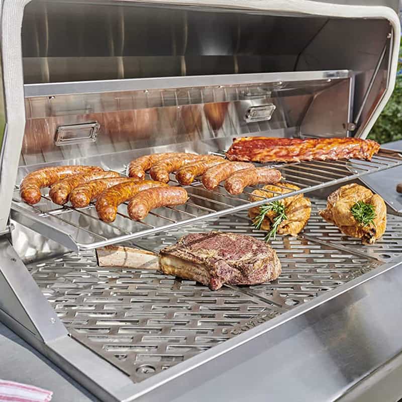 Coyote Touch-Screen Controlled 28" 304 Stainless Steel Freestanding Pellet Grill