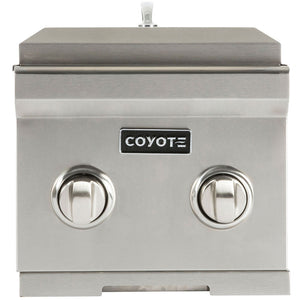 Coyote 30,000 BTU Built-In Double Side Burner with Removable Lid