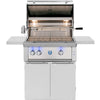 American Made Grills Estate Freedom 30" Gas Freestanding Cart Grill EST30-FR +CART-EST30 - 2 Burners, 64,000 BTUs, 755 Sq In, 304 Stainless Steel