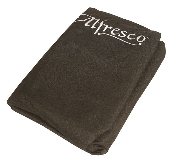 Alfresco vinyl grill cover with embroidered logo for 56-inch Deluxe cart grill