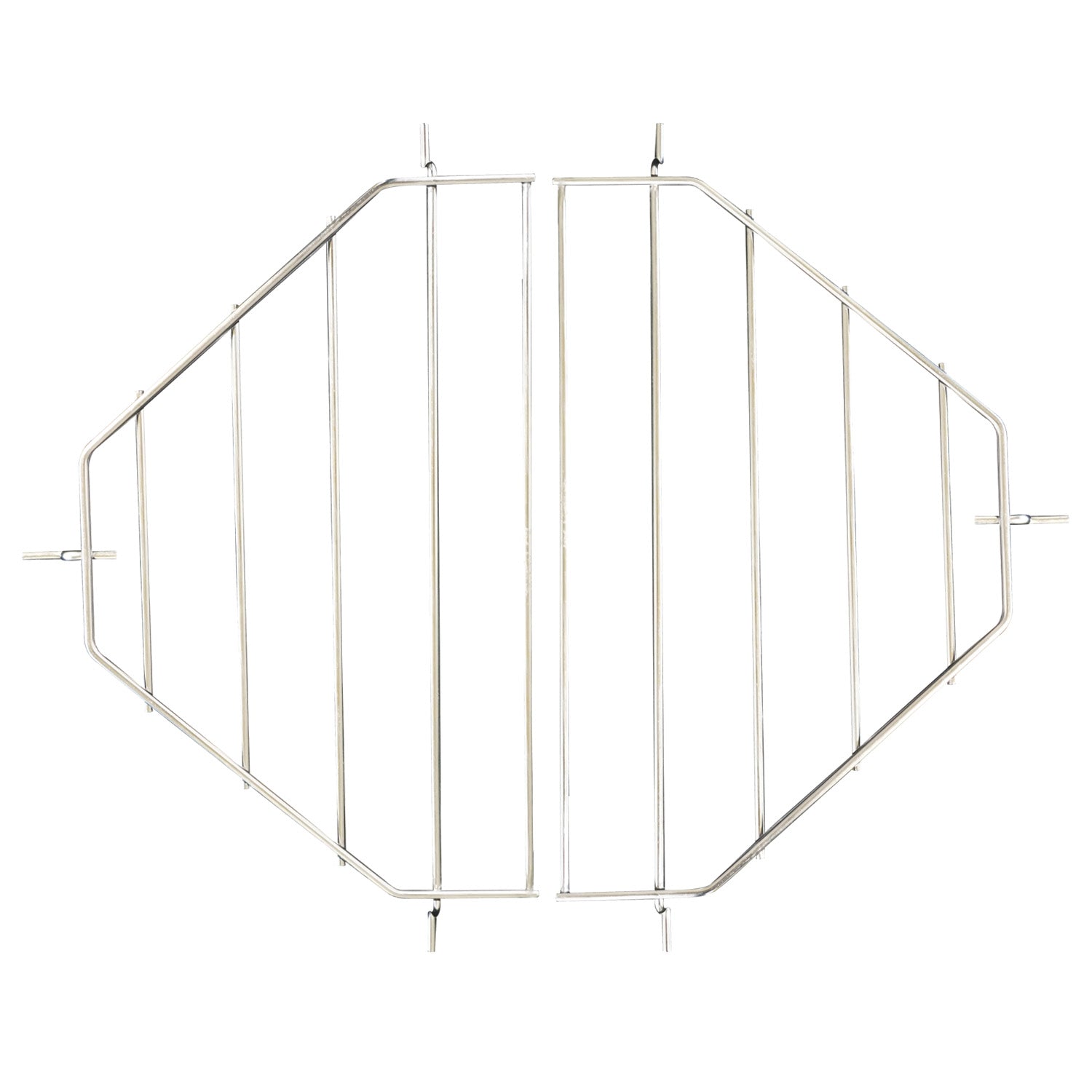 Primo 2-piece heat deflector and drip pan rack for Oval Large ceramic charcoal grill