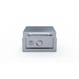 Le Griddle Wee GEE40 built into cabinetry with the optional GFFRAME40 stainless trim kit