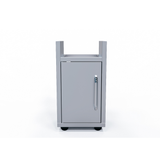 Le Griddle GFCART40 cart front view showing the single access door and four swivel casters