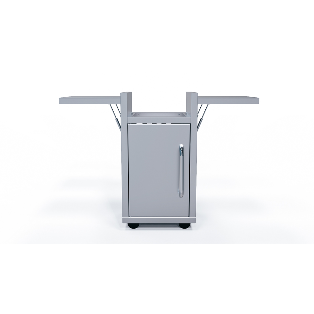Le Griddle GFCART40 cart with both folding side shelves extended to 47 inches of working width