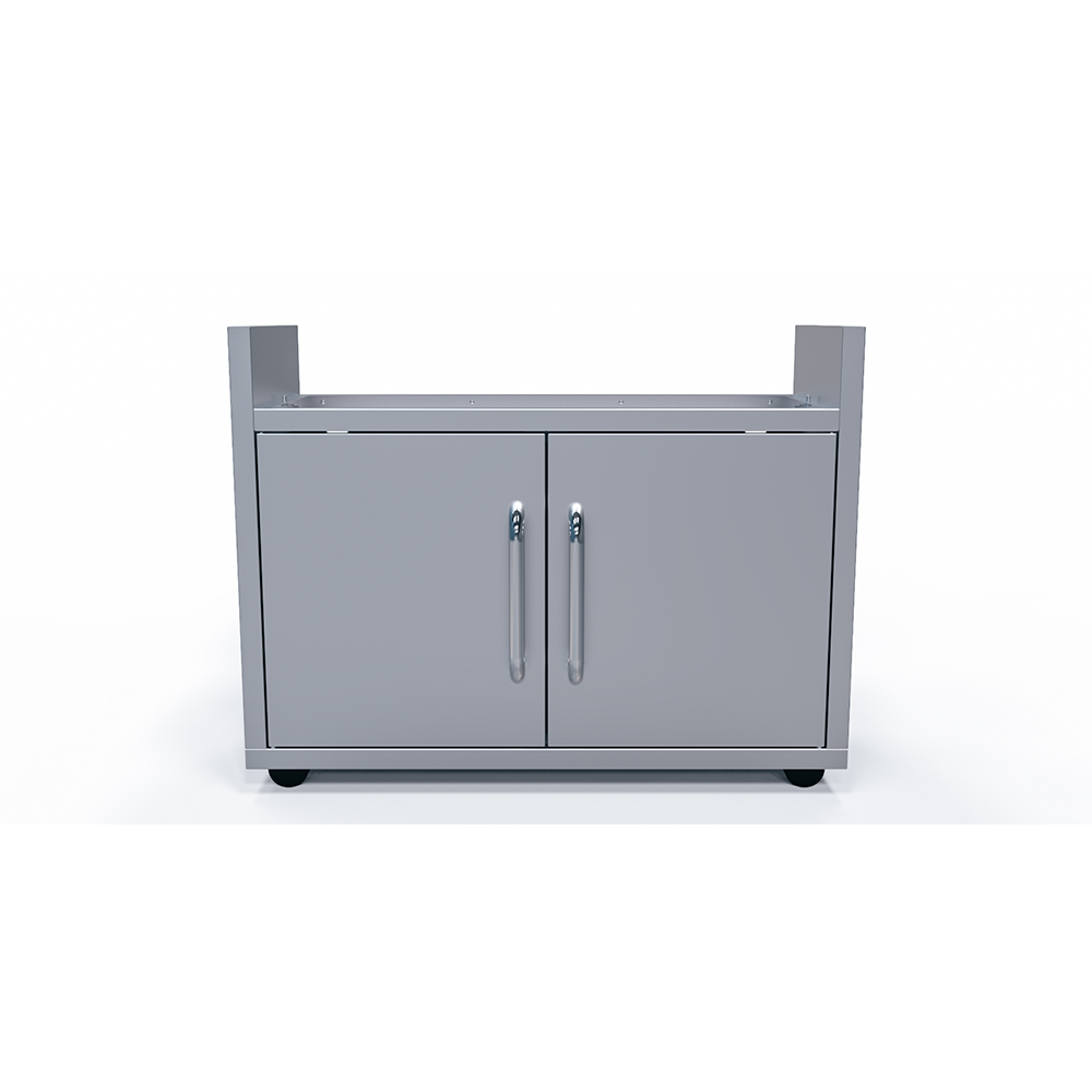 Le Griddle GFCART105 cart front view showing the dual-door storage cabinet