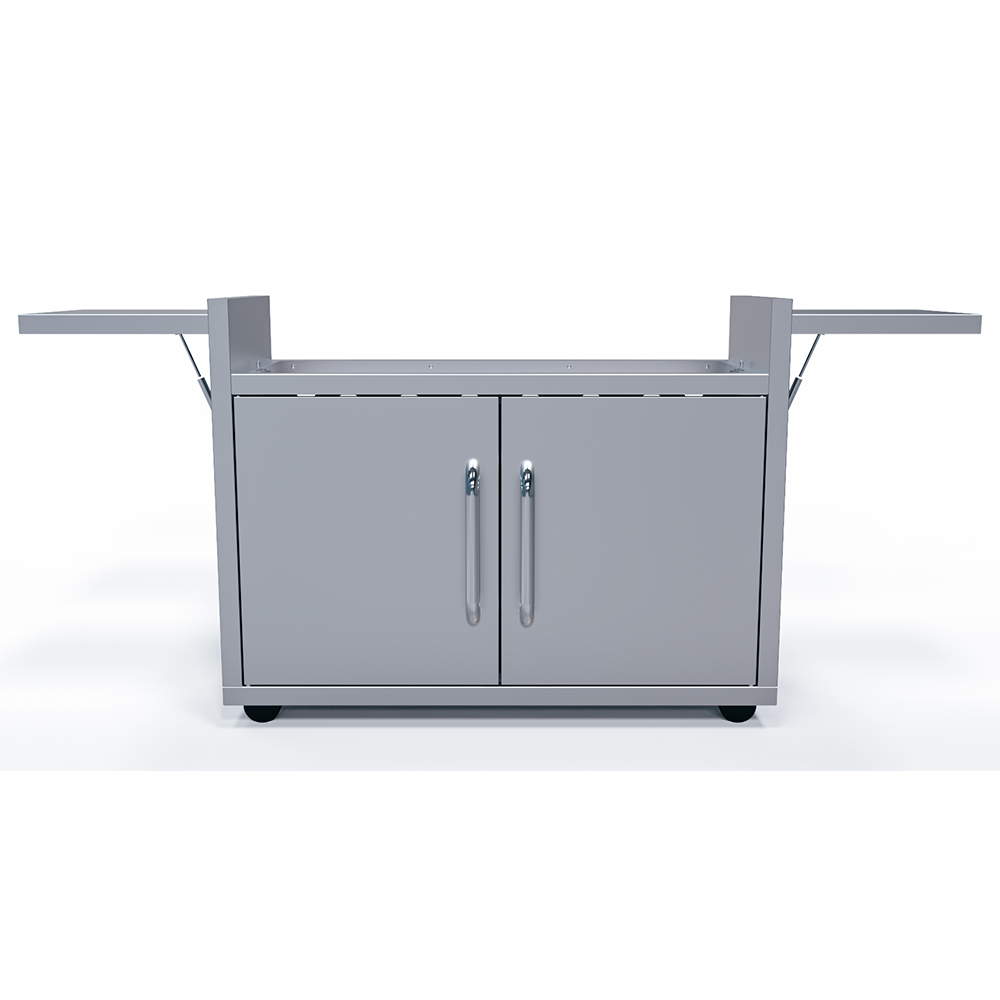 Le Griddle GFCART105 cart from the side, 34 inches high and 17-1/4 inches deep