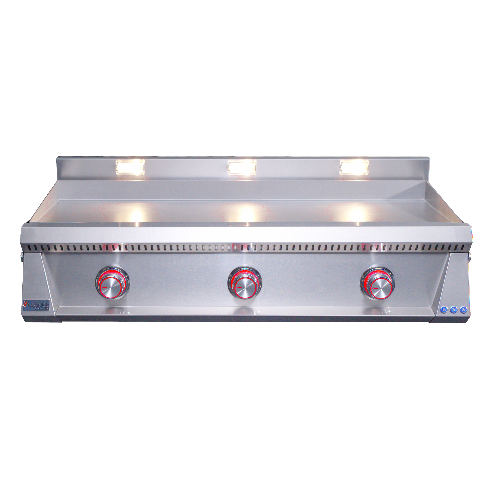Le Griddle Pro Series 105 OML105P3, three U-shape stainless burners for 27,000 BTU