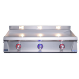 Le Griddle Pro Series 105 OML105P3 showing its 3mm 304 stainless cooking plate