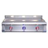 Le Griddle Pro Series 105 OML105P6, three U-shape stainless burners for 27,000 BTU