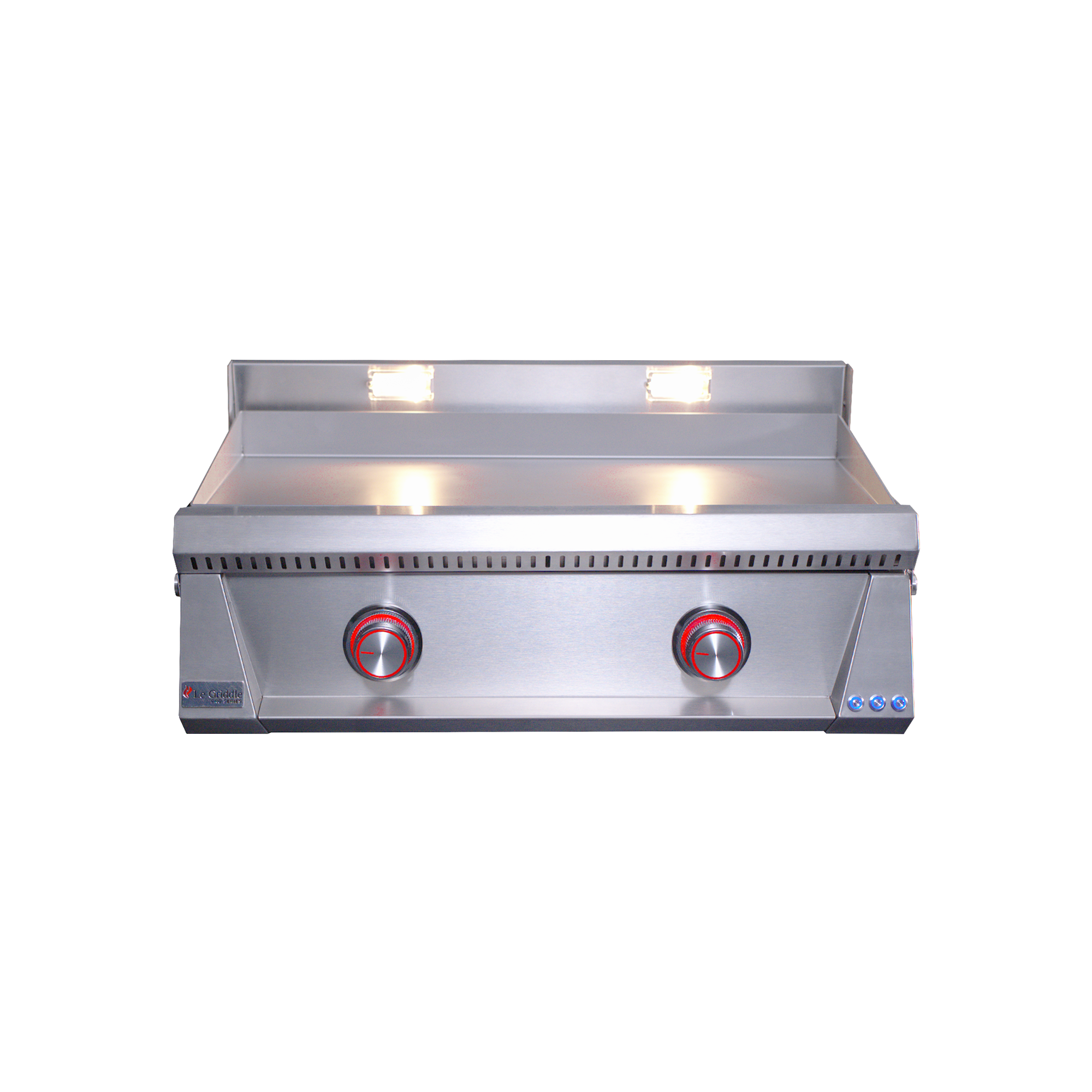 Le Griddle Pro Series 75 OML75P3, two U-shape stainless burners for 18,000 BTU