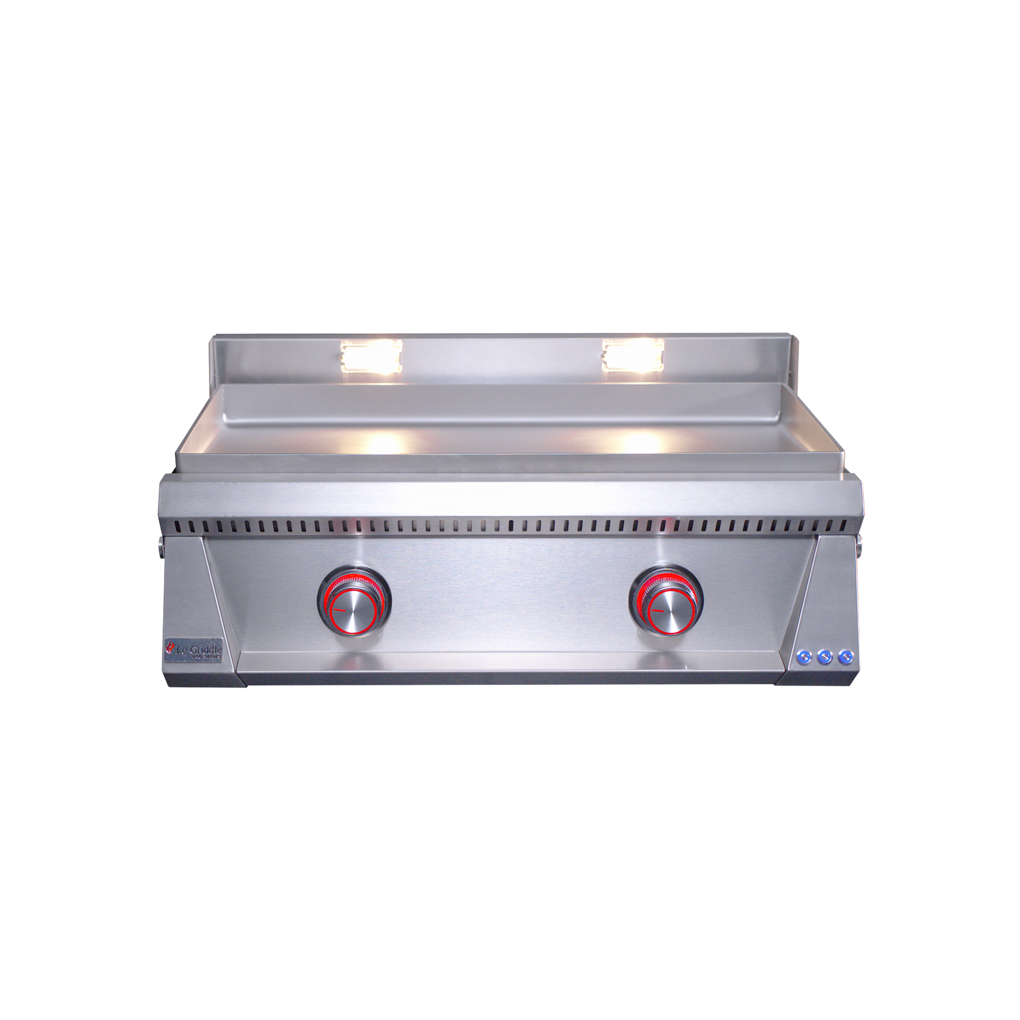 Le Griddle Pro Series 75 OML75P6, two U-shape stainless burners for 18,000 BTU