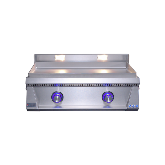 Le Griddle Pro Series 75 built-in gas griddle with 6mm plate, model OML75P6