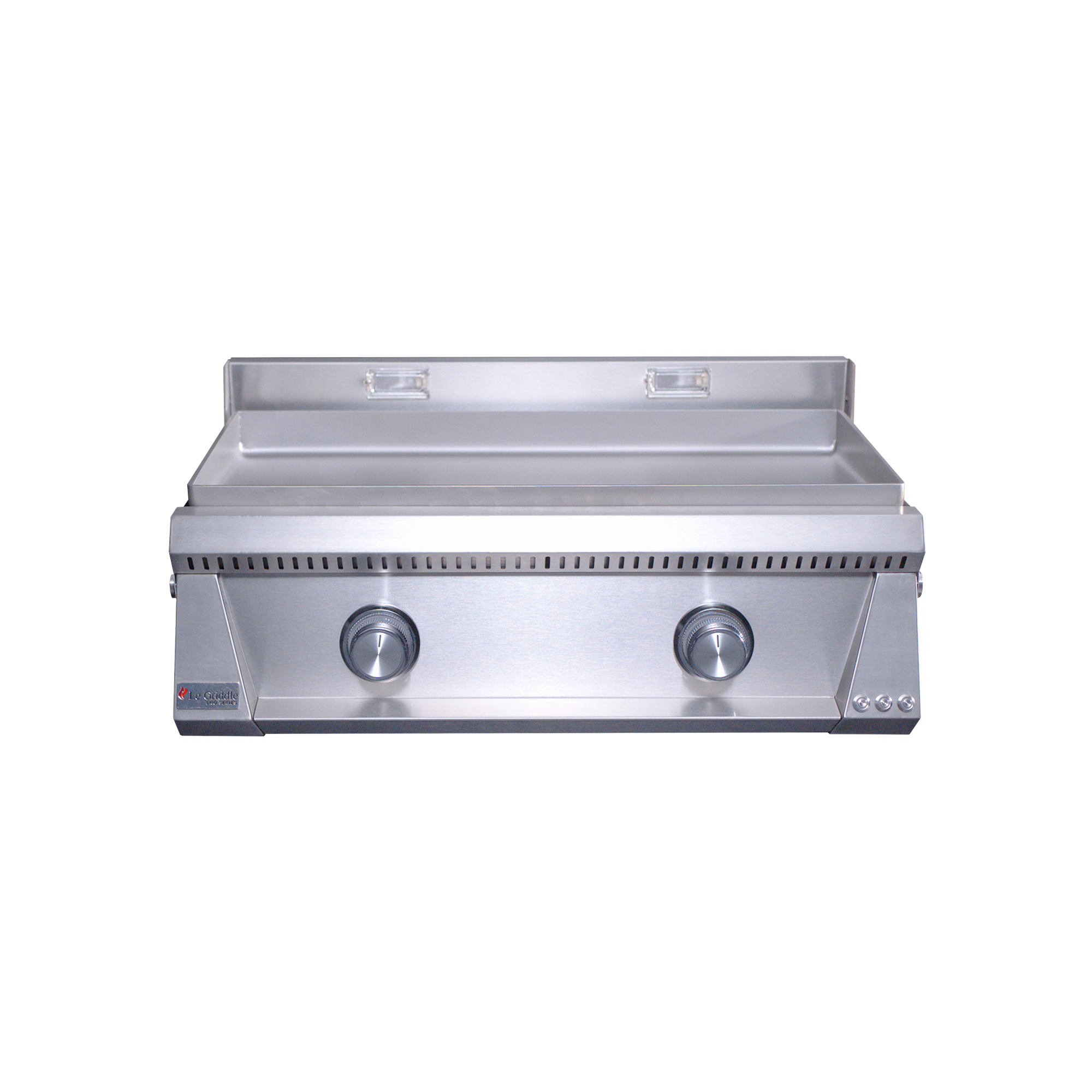 Le Griddle Pro Series 75 OML75P6 with backlit control knobs for two independent zones