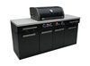 Mont Alpi 957 Island with 4 Burner Stainless Steel Grill