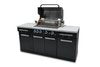 Mont Alpi 957 Island with 4 Burner Stainless Steel Grill