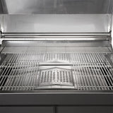 Memphis Elite 39" Cart ITC3 Pellet Grill's grilling surface with deliciously cooked food, showcasing its versatility.