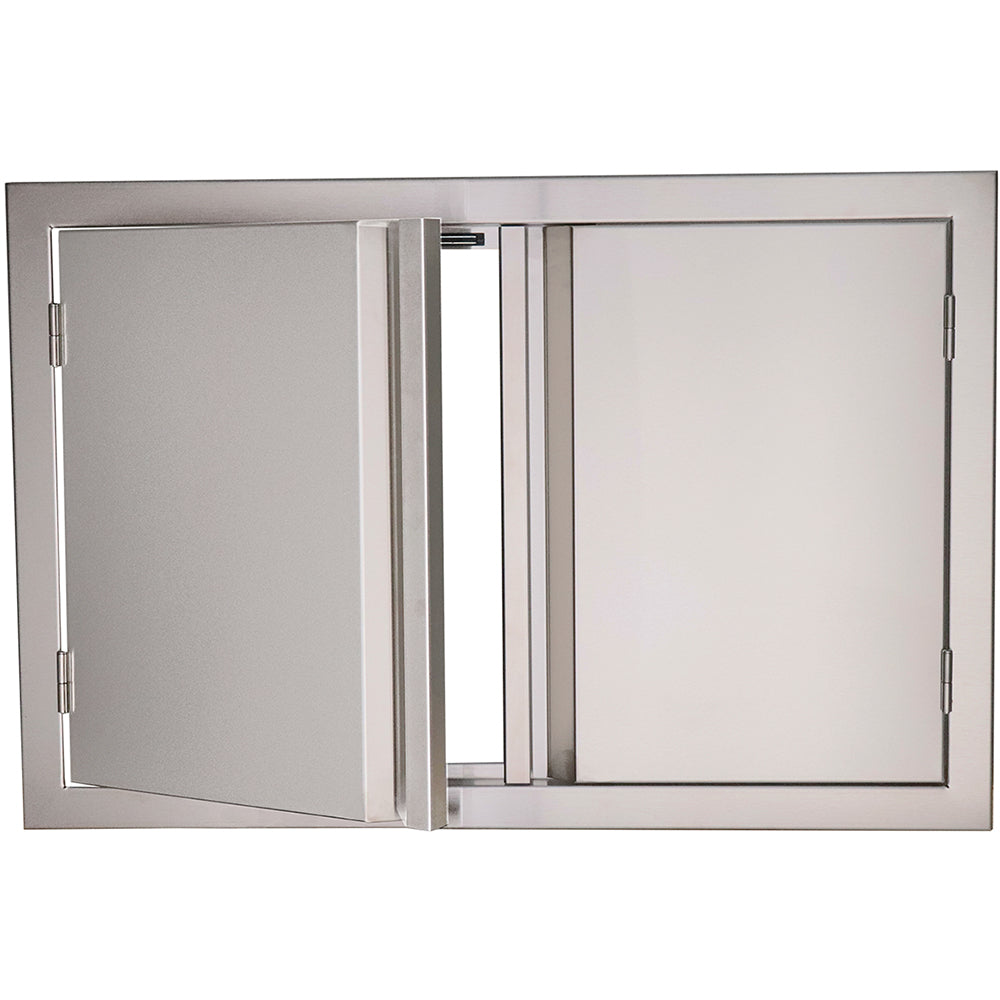 RCS Valiant Series Double Door 30" x 19" - Durable double-lined doors for outdoor kitchen storage.