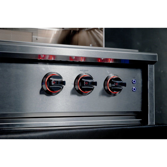 RCS 38" Cutlass Elite Built-In Grill W/ Rear Burner & Color-Changing LEDs - CEG38