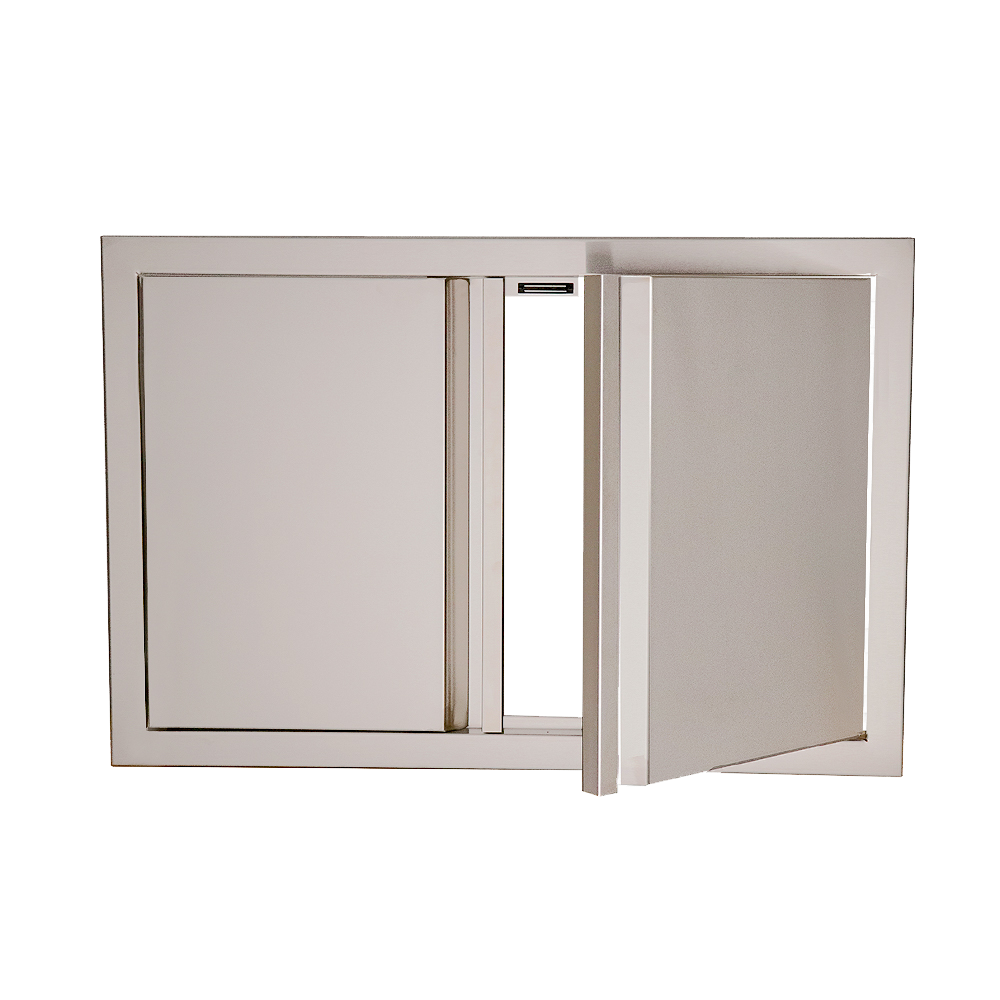 RCS Valiant 33-inch by 22-inch double access door with soft-close hinges, alternate view VDD1SC