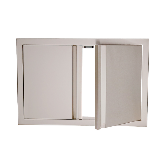 RCS Valiant 33-inch by 22-inch double access door with soft-close hinges, alternate view VDD1SC