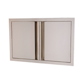 RCS Valiant 33-inch double access door for outdoor kitchens, soft-close VDD1SC
