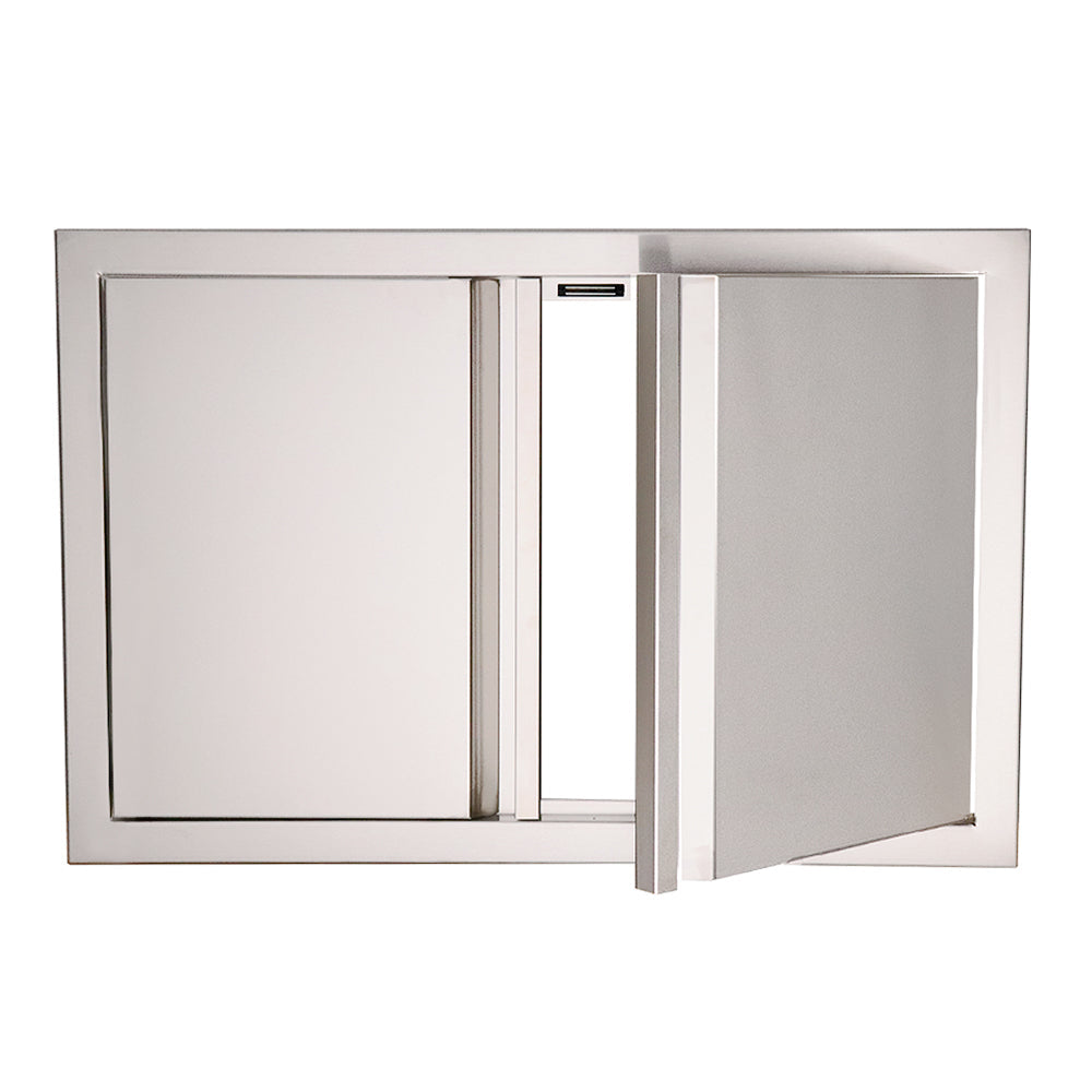 RCS Valiant 45-inch by 22-inch double access door with soft-close hinges, alternate view VDD2SC