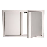 RCS Valiant 45-inch by 22-inch double access door with soft-close hinges, alternate view VDD2SC