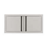 RCS Valiant 33-inch low profile double access door, soft-close, 304 stainless steel VDD3SC