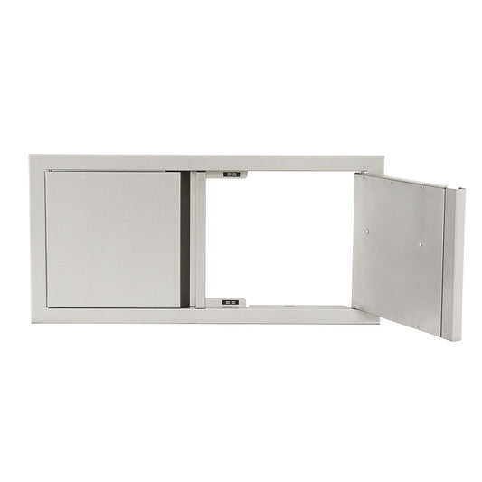 RCS Valiant 33-inch by 16-inch low profile double door with soft-close hinges, alternate view VDD3SC