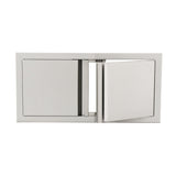 RCS Valiant 33-inch low profile double access door for outdoor kitchens VDD3SC